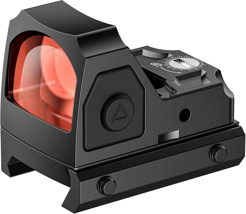 EZshoot Full Sized Red/Green Dot Motion Awake Optic for Pistols, 2MOA Dot, 12 Brightness Adjustment Red/Green Dot Scope, Suitable for RMR, Open Reflex Optics with Adapter Plate for MOS and Picatinny. - Image 1